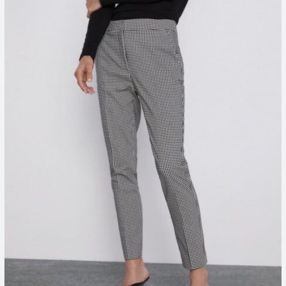 Zara Pants - Zara Women’s Black and White Patterned Dress Pants